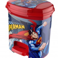Superman Lisanslı Pedallı Çöp Kovası 3 Lt
